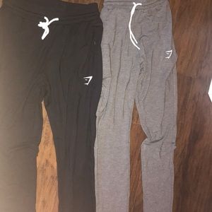 2 pairs gymshark joggers